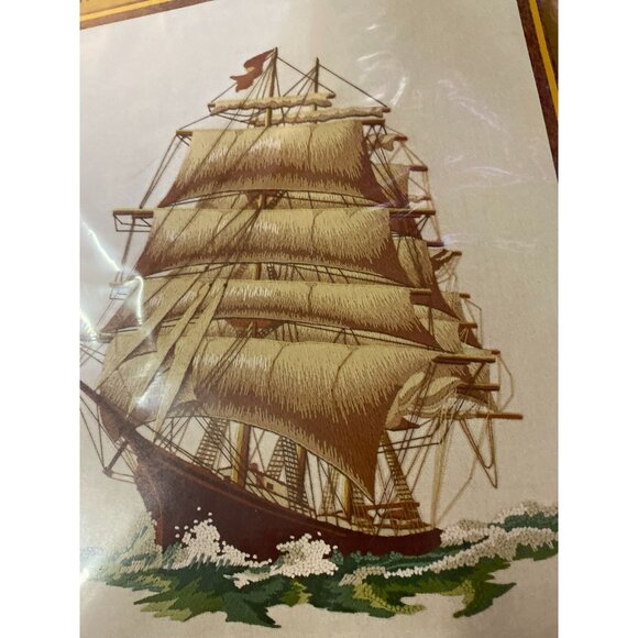 Vintage 1977 Sunset Stitchery Before The Wind Needlecraft NEW 2501 - Picture 3 of 13